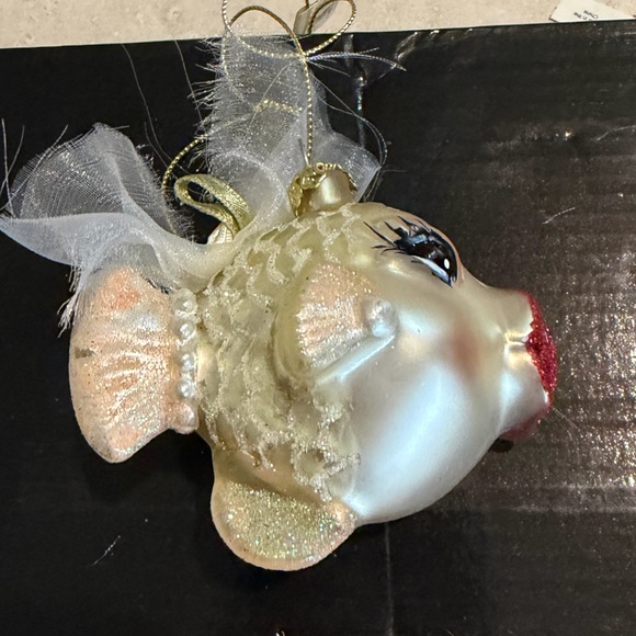 Katherine's Collection Glittery Fish Ornament with Gold and - Picture 3 of 15